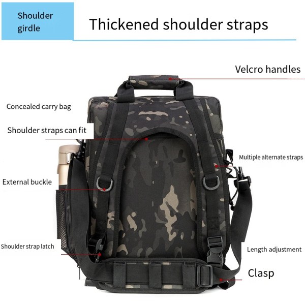 Double shoulder tactical backpack