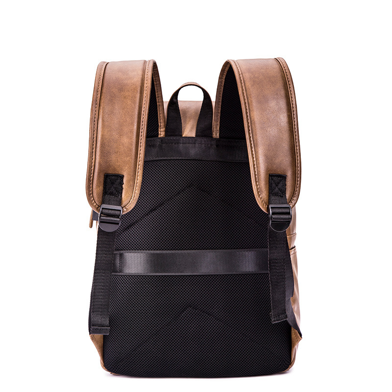 PU leather briefcase backpack