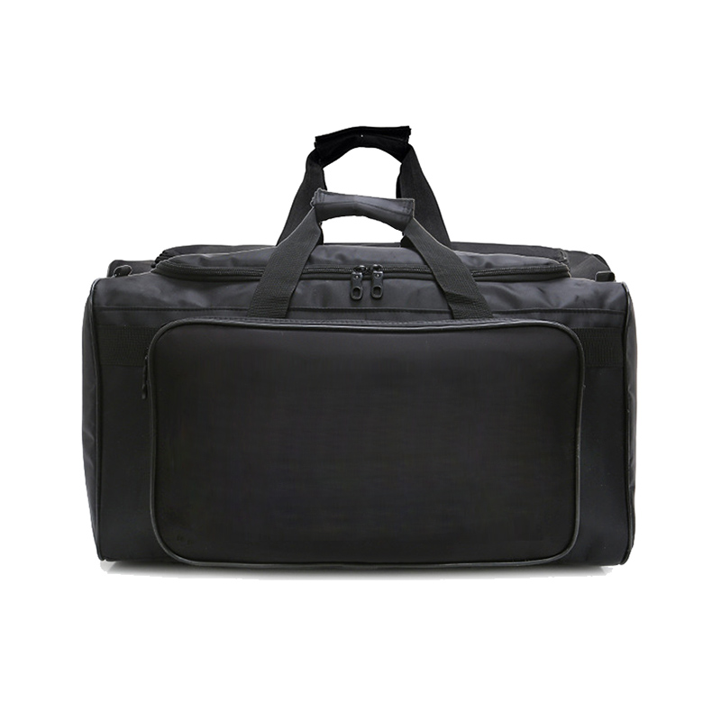 black nylon travel bag