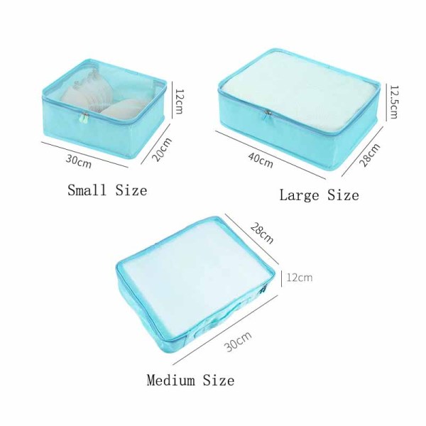 travel organizer bags size