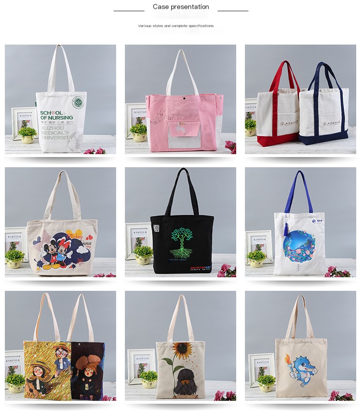 custom cotton canvas extra large tote bags