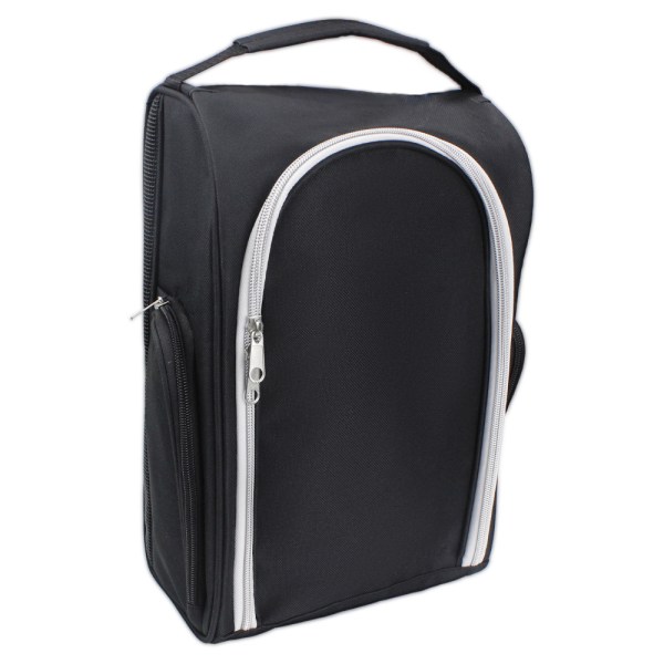 Black portable nylon golf shoes bag wholesale