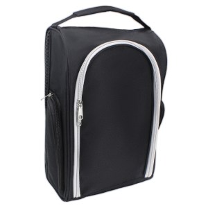 Black portable nylon golf shoes bag wholesale