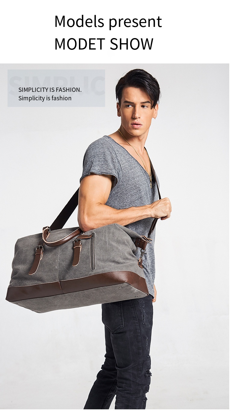 canvas crossbody travel bag