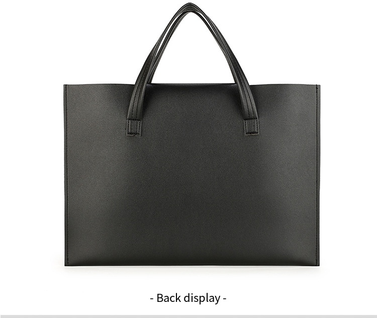 pu leather laptop tote bag women's