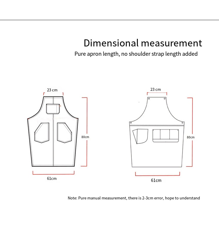 denim cooking apron