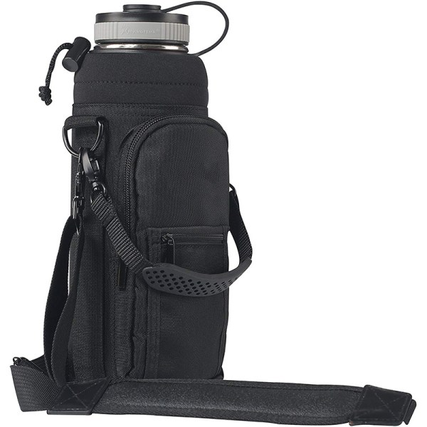 custom tote bag with water bottle pocket