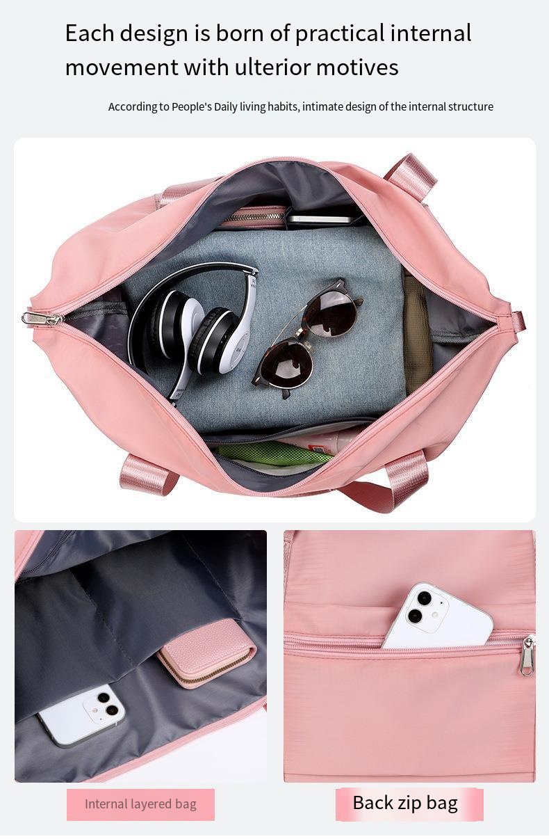 large tote bags with zipper for travel