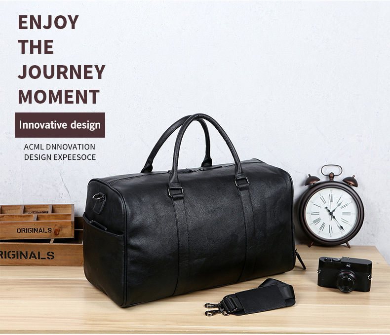 weekend travel bag with shoe compartment