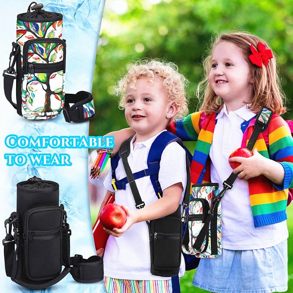 crossbody sling bag with water bottle holder