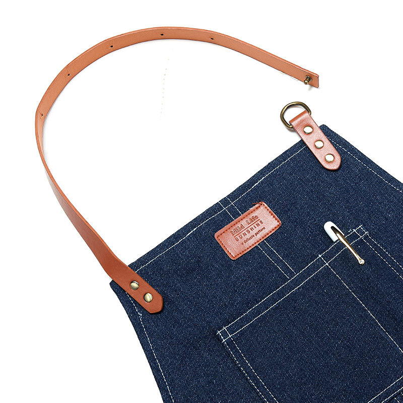 denim chef apron