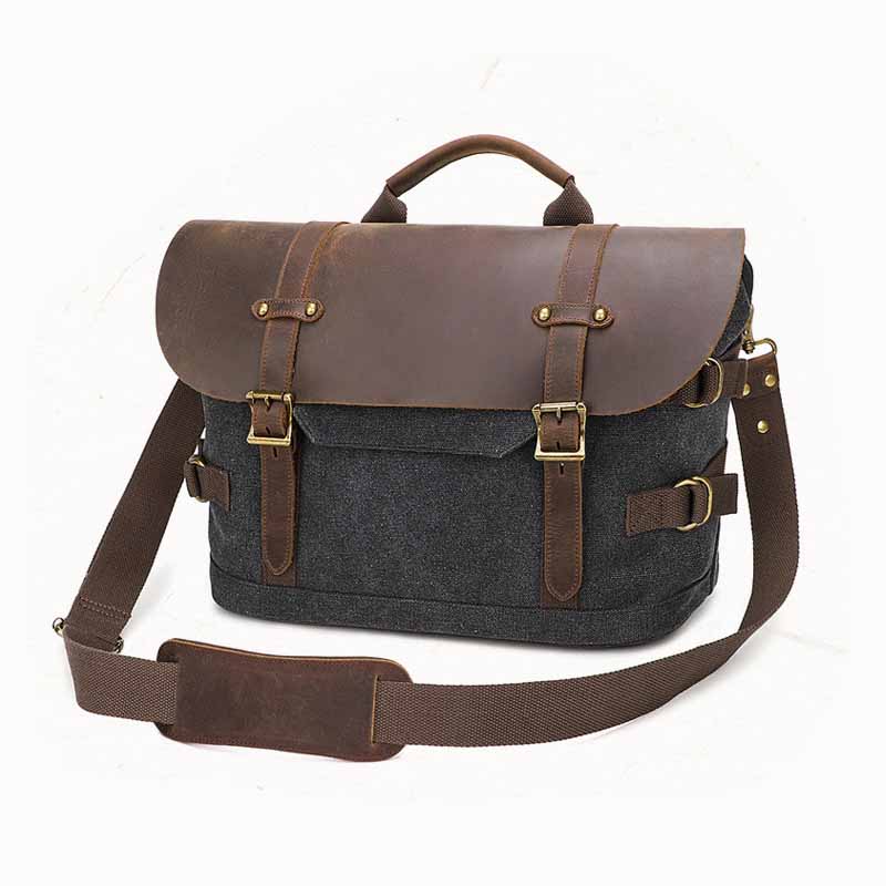 Custom retro designer messenger bags with zipper
