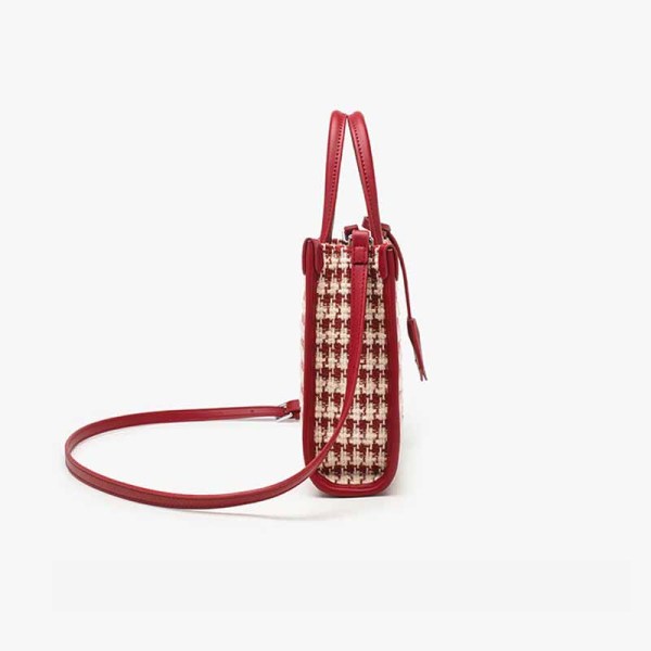 faux leather tote bag with zipper