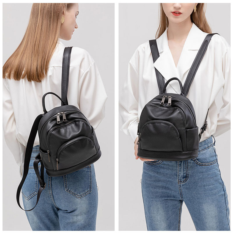 womens leather laptop backpack