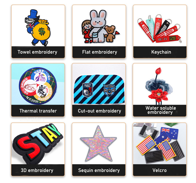 Patch embroidery processing