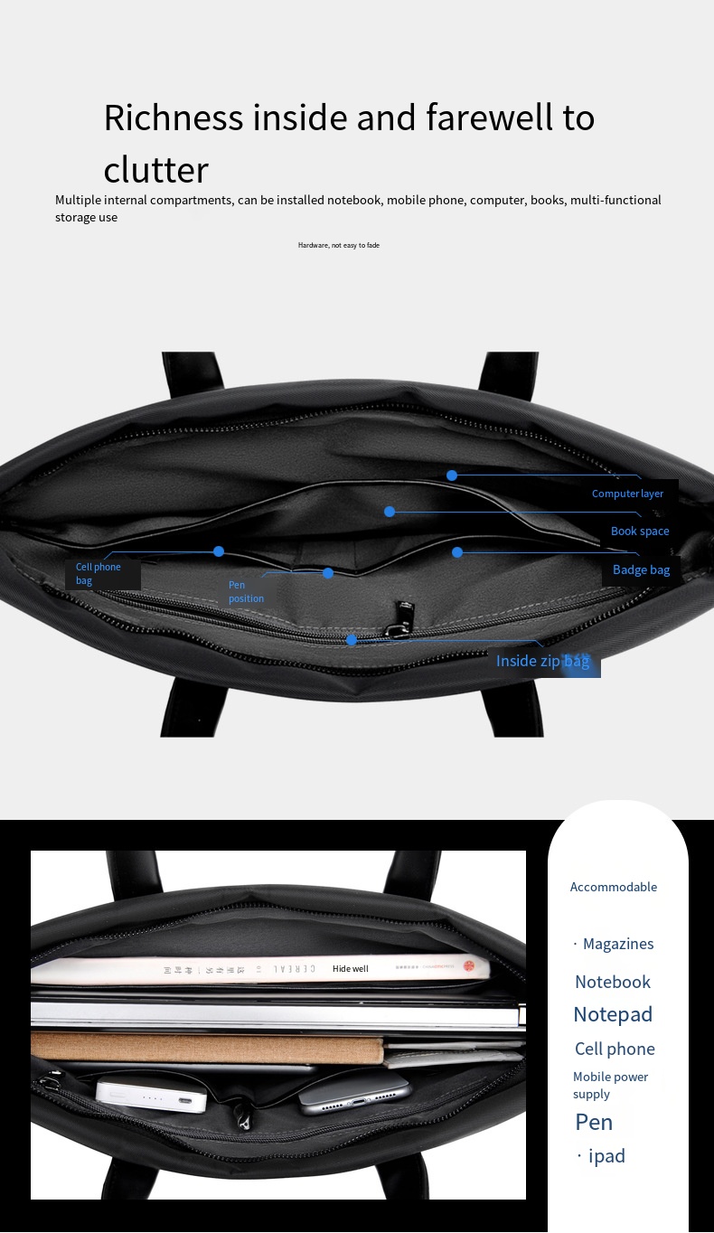 black tote bag mens