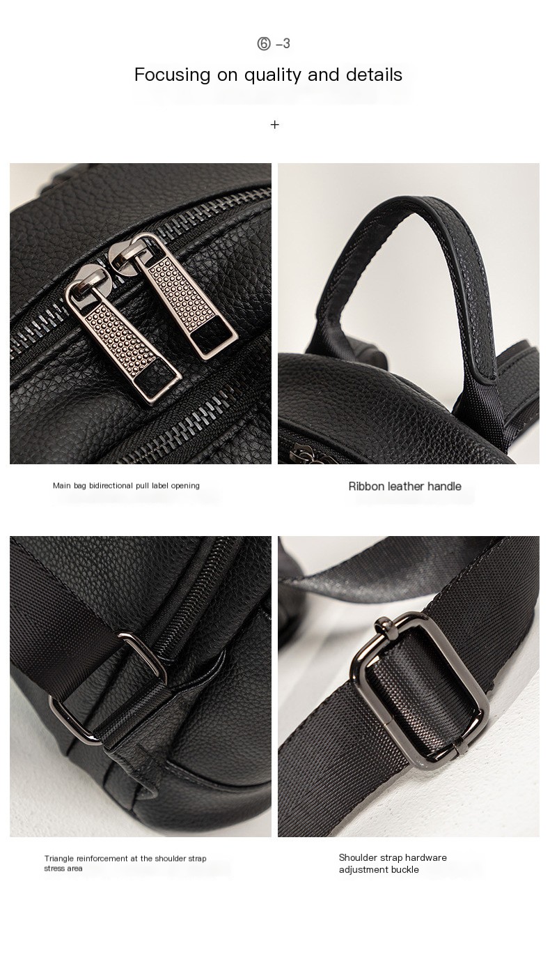 black leather backpacks for women 