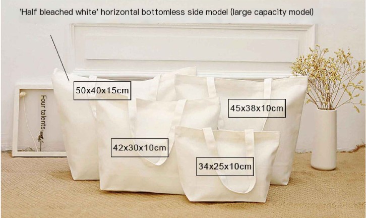 100 cotton tote bags