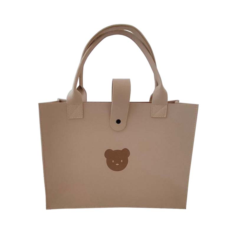 Cute cartoon bear fabric bag felt wholesale