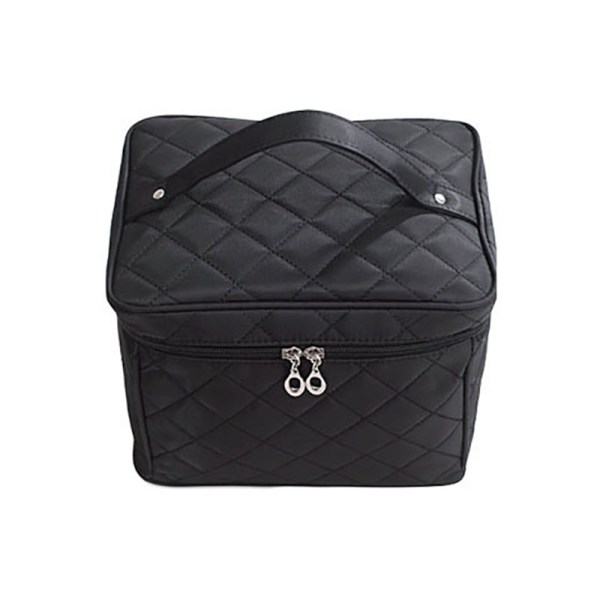 black cosmetic bag