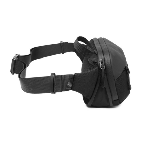 black Oxford cloth fanny pack mens