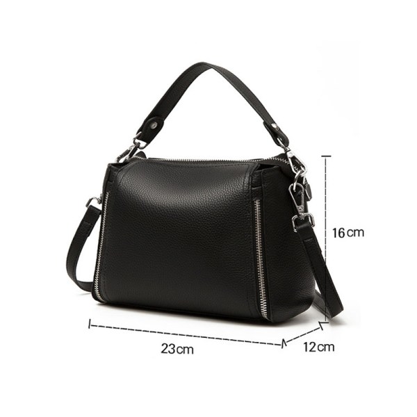leather black shoulder bags for women
