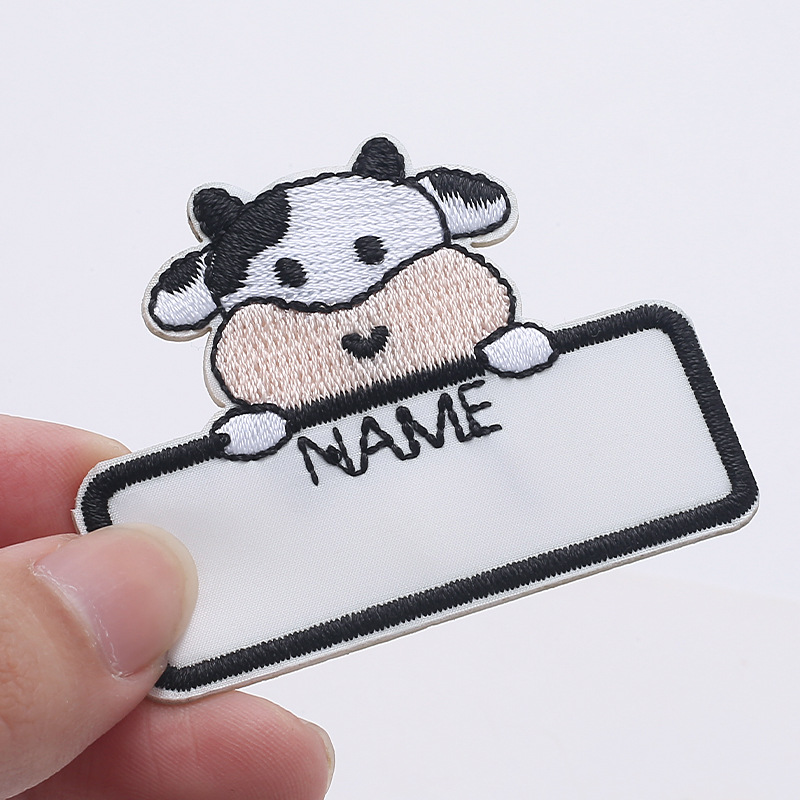 Custom cartoon blank embroidered patch