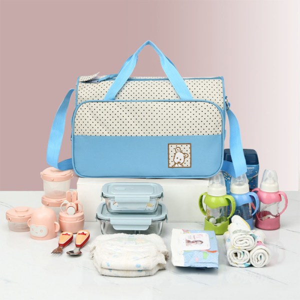 blue mini diaper bag kit