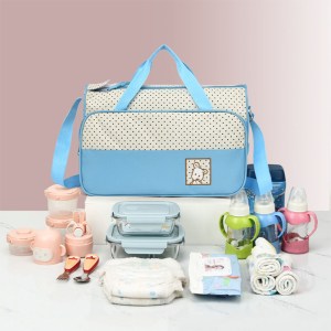 blue mini diaper bag kit