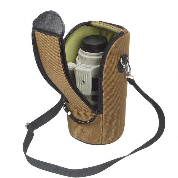 Portable lens camera storage bag