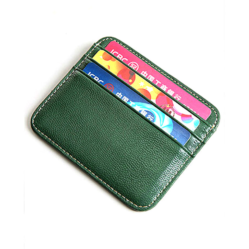 Wholesale genuine leather mini card holder women