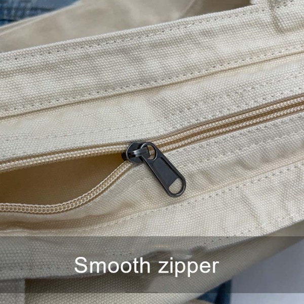 zipper cotton bags