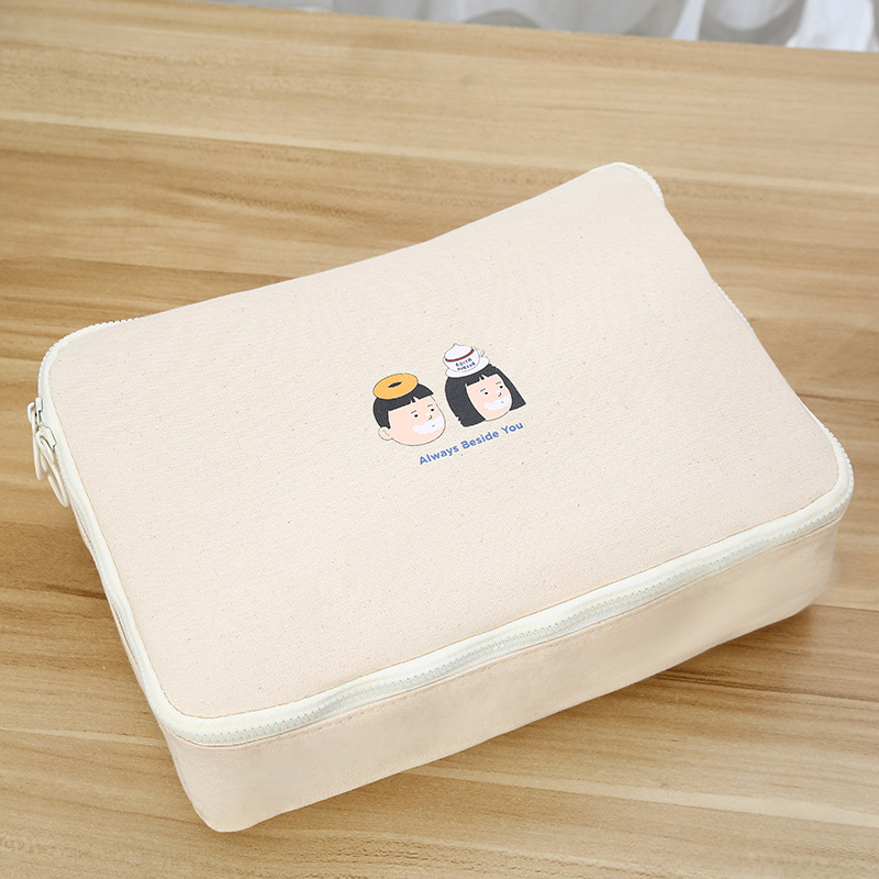 cotton makeup bag