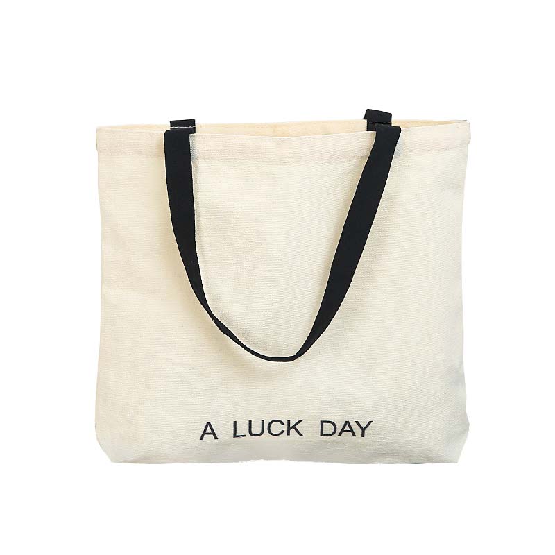 Custom fabric canvas cotton on tote bag for women