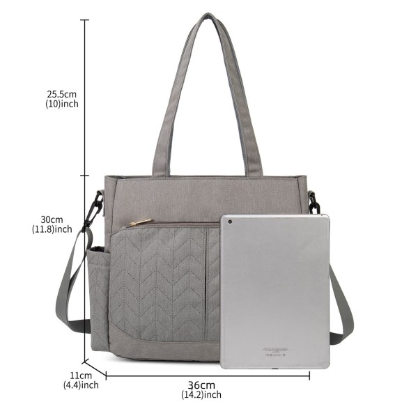 crossbody diaper bag size