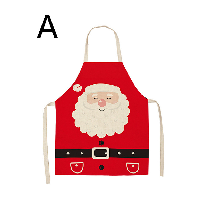 Custom womens printing christmas aprons