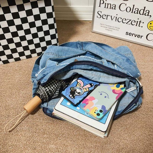 Korea Japan denim crossbody bag