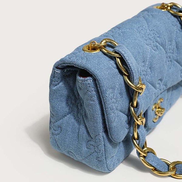 denim shoulder bag