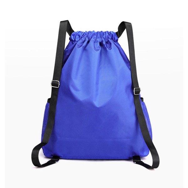 blue drawstring bag custom
