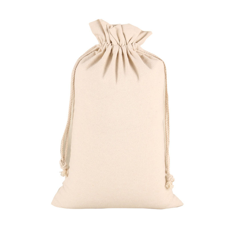 Custom blank cotton drawstring gift bags