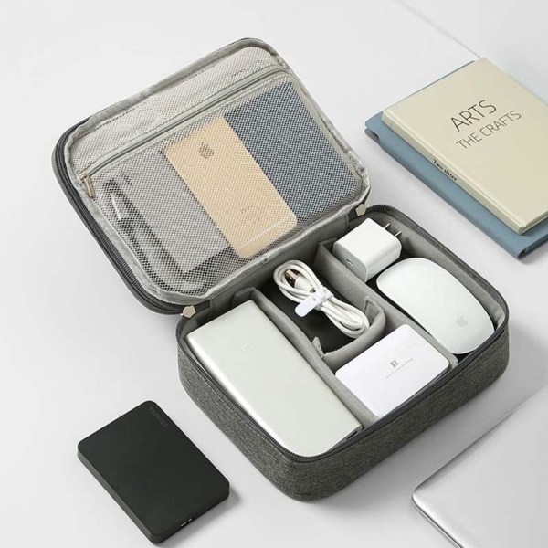 Multifunctional three-layer power cord organizer