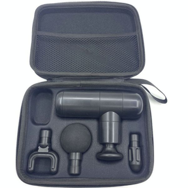 Custom portable black EVA massage gun case bag