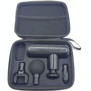 Custom portable black EVA massage gun case bag