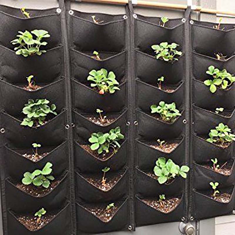 Custom thickened wall hanging felt planter bags