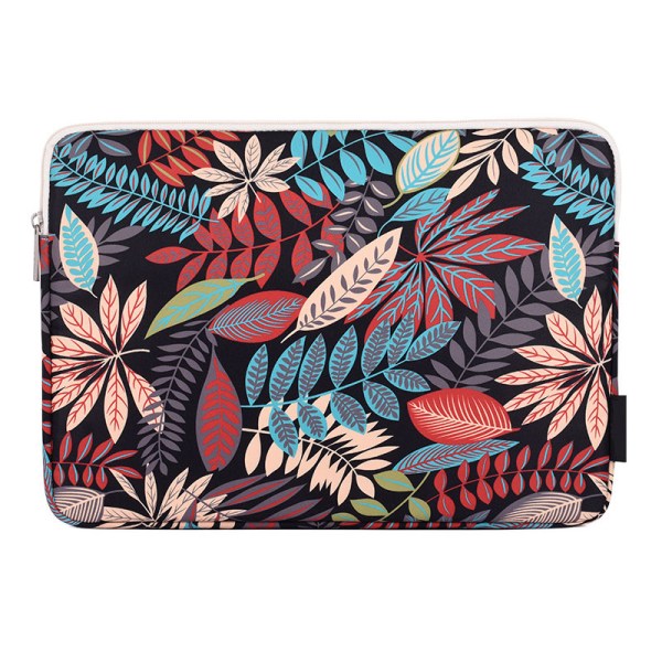Colorful leaf print 16 laptop sleeve wholesale