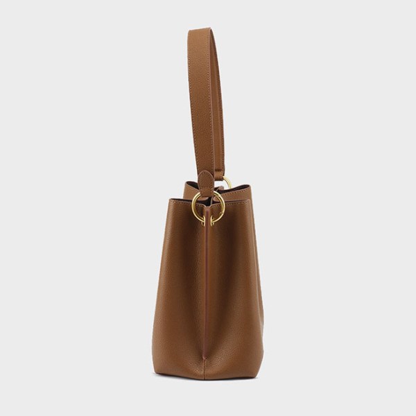 leather bucket bag tote