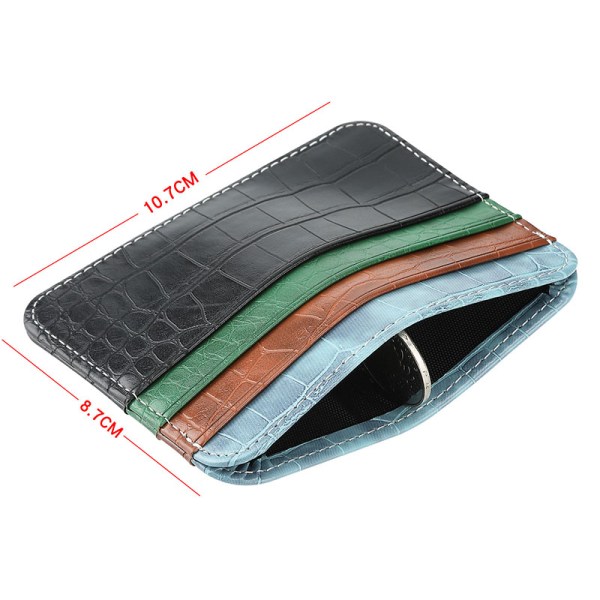 leather card holder size