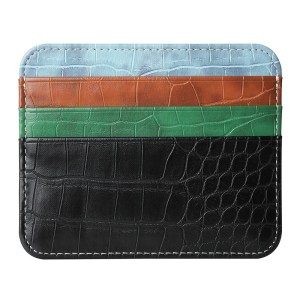 Wholesale pu leather card holder for women men
