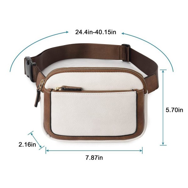 pu leather fanny pack crossbody bag