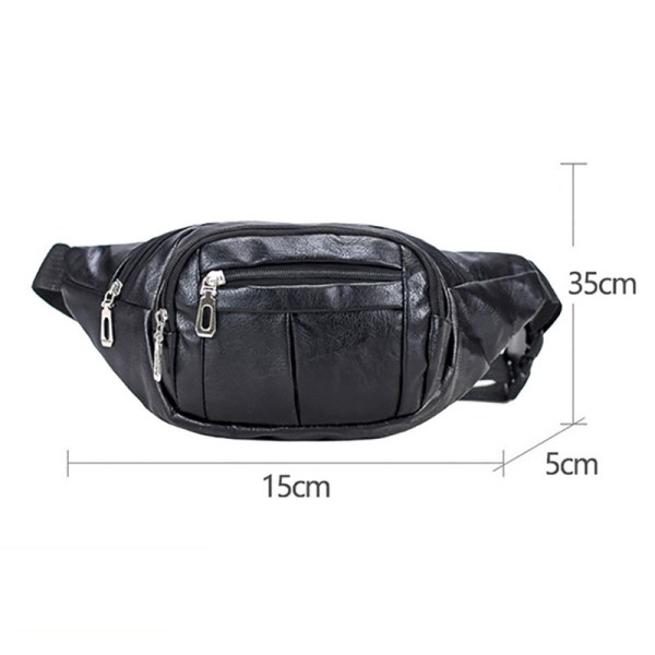 size of leather fanny pack